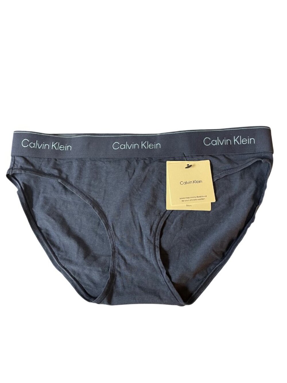 Calvin Klein Stitch Free Infinity Band Bikini Underwear Sz MED Blue
